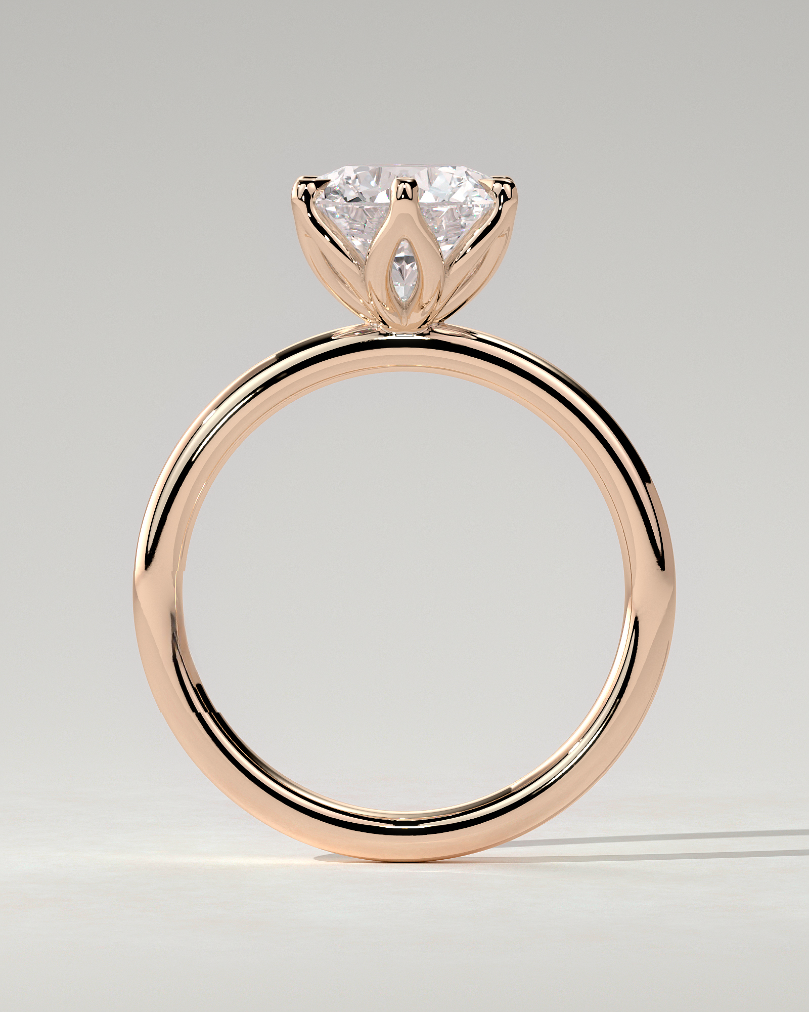Iris Solitaire Round Ring