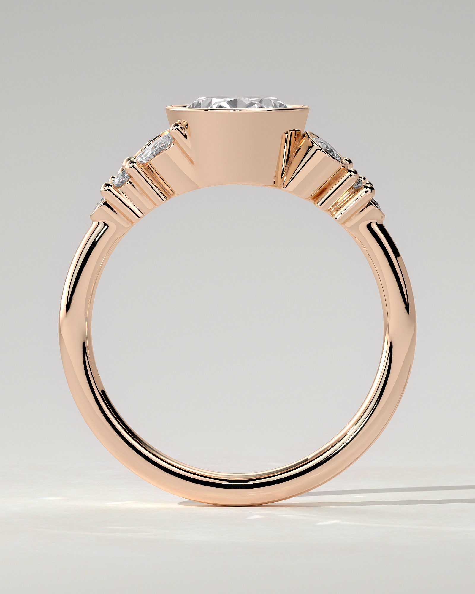 Isabella Bezel Round Ring