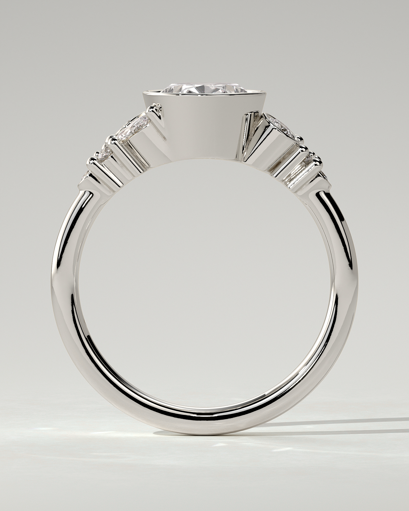 Isabella Bezel Round Ring