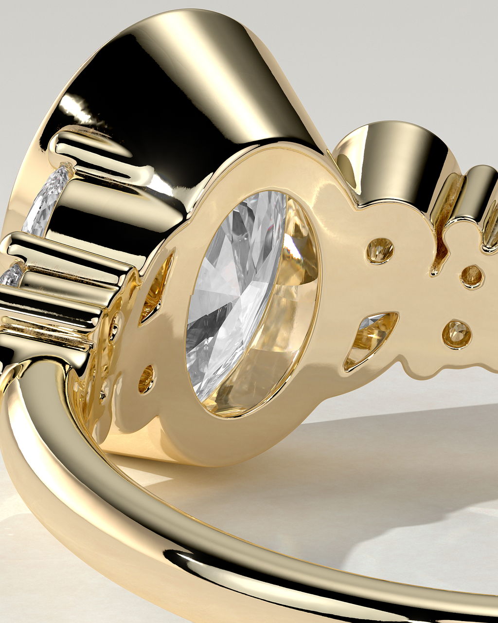 Isabella Bezel Round Ring