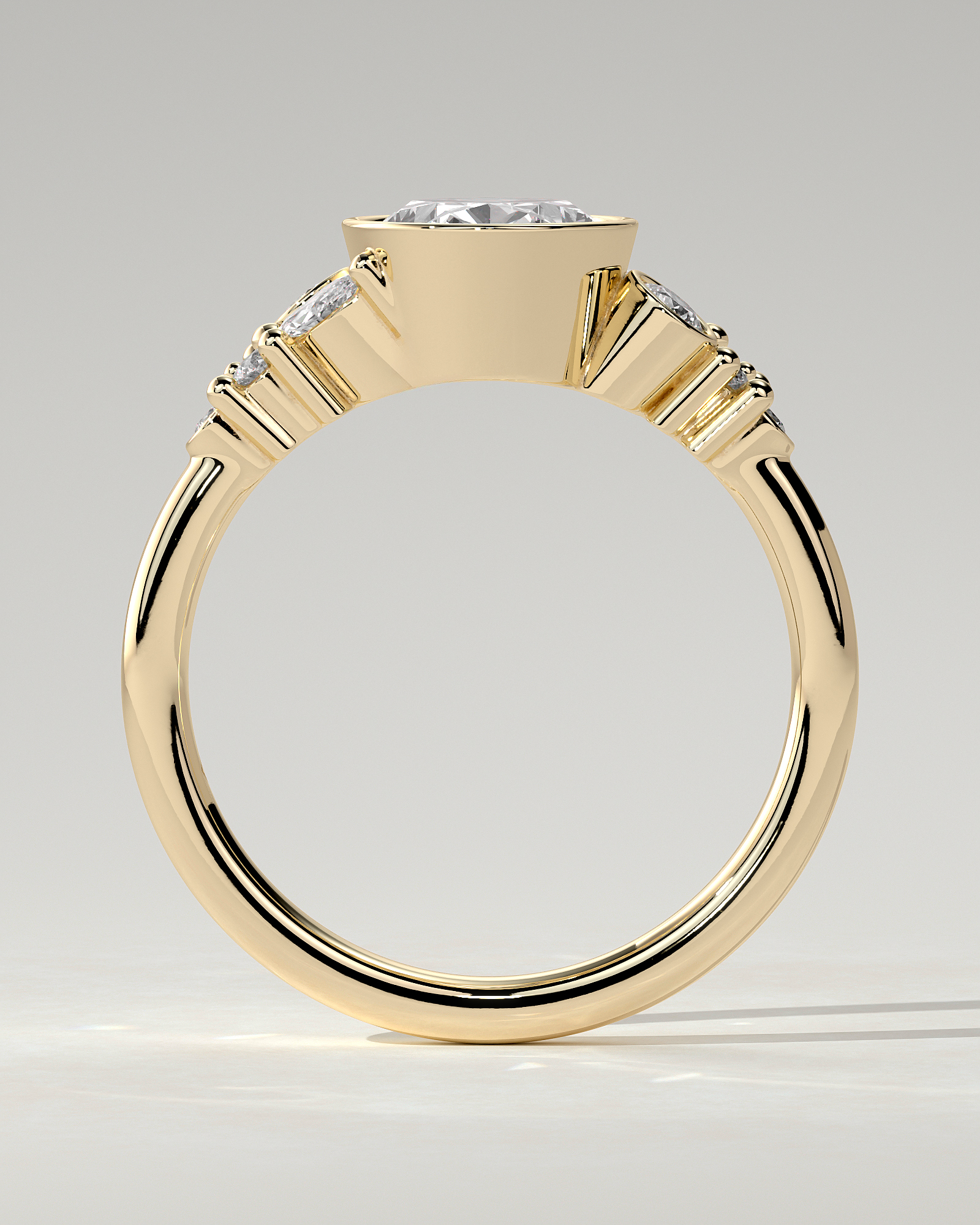 Isabella Bezel Round Ring
