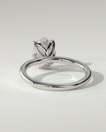 Ivy Solitaire Oval Ring