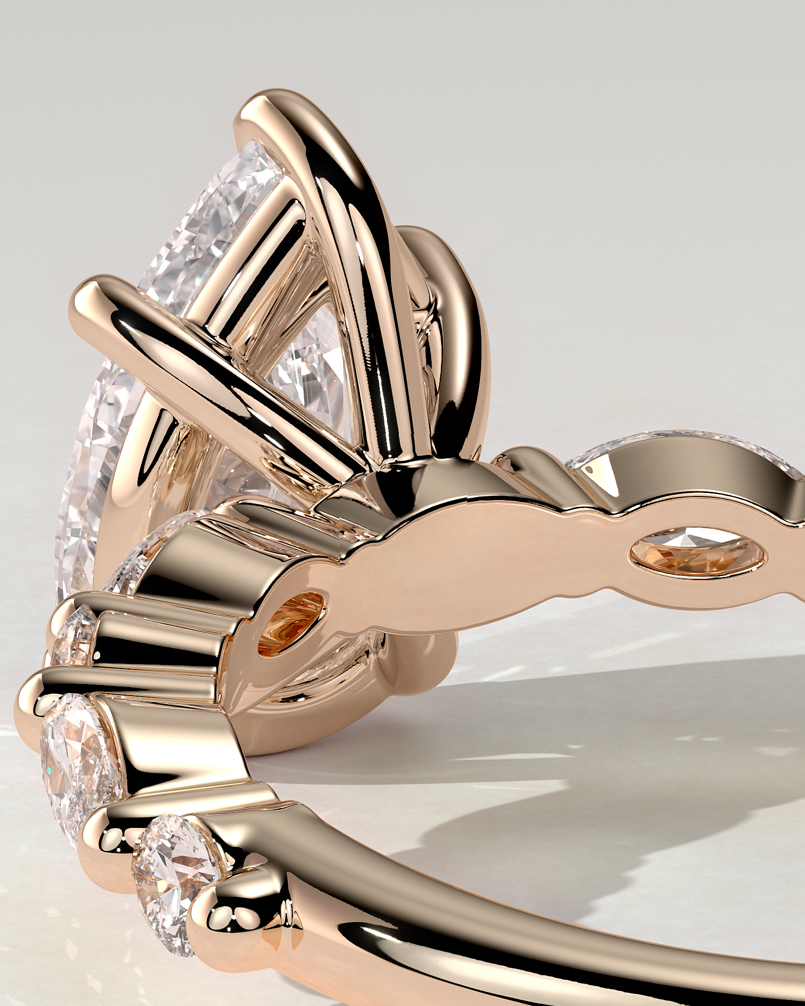 Jacinta Solitaire Pear Ring