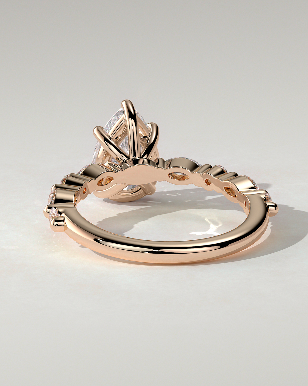 Jacinta Solitaire Pear Ring