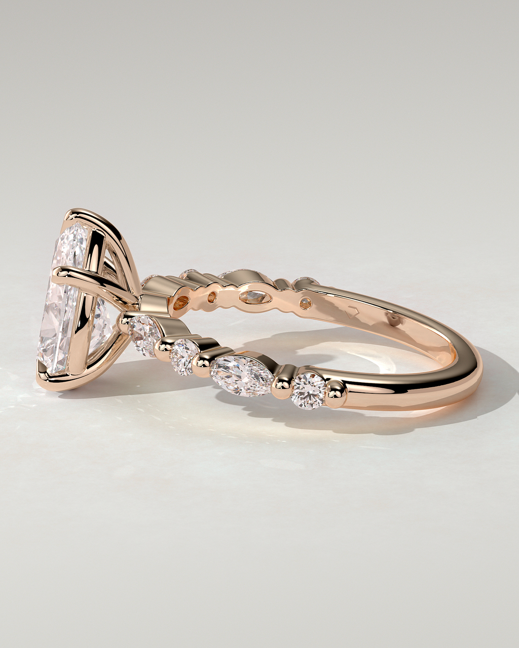 Jacinta Solitaire Pear Ring