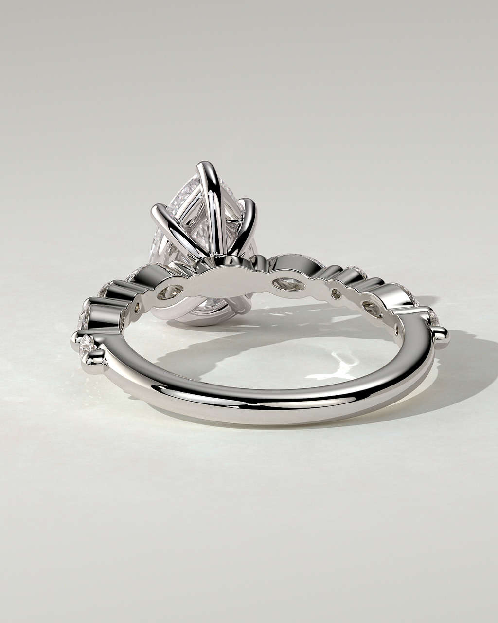 Jacinta Solitaire Pear Ring