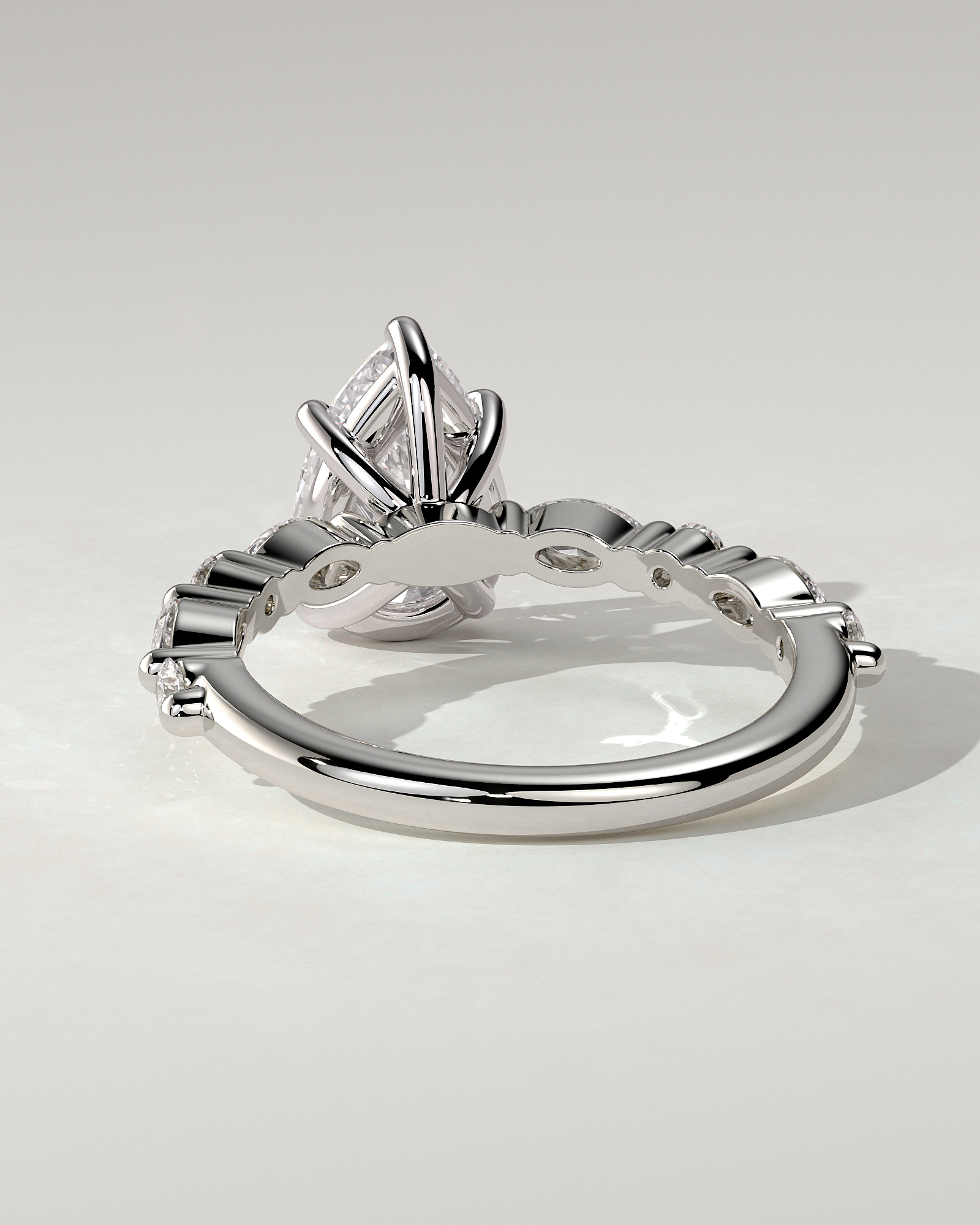 Jacinta Solitaire Pear Ring