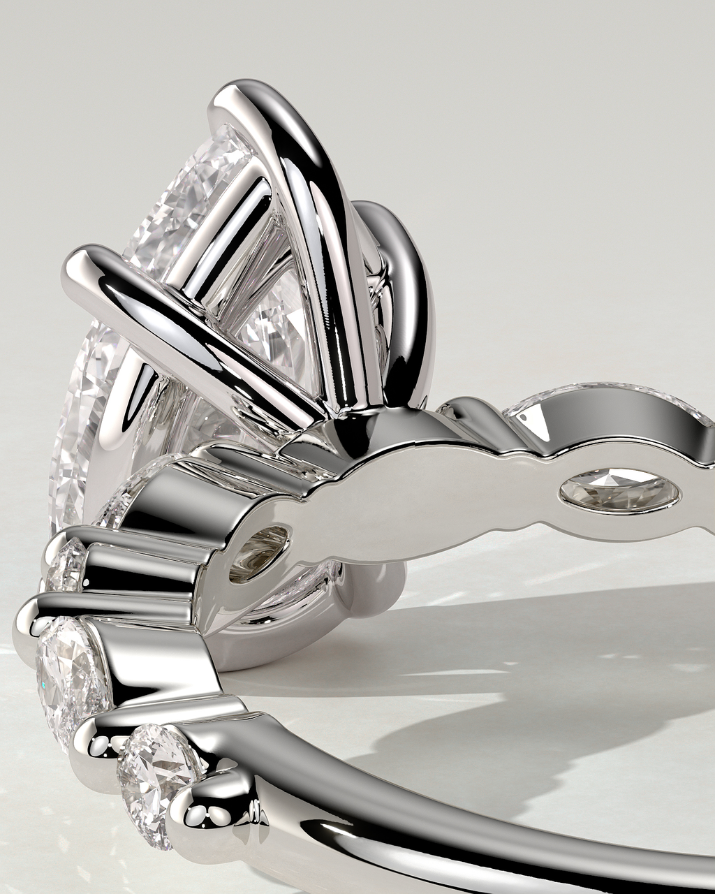 Jacinta Solitaire Pear Ring