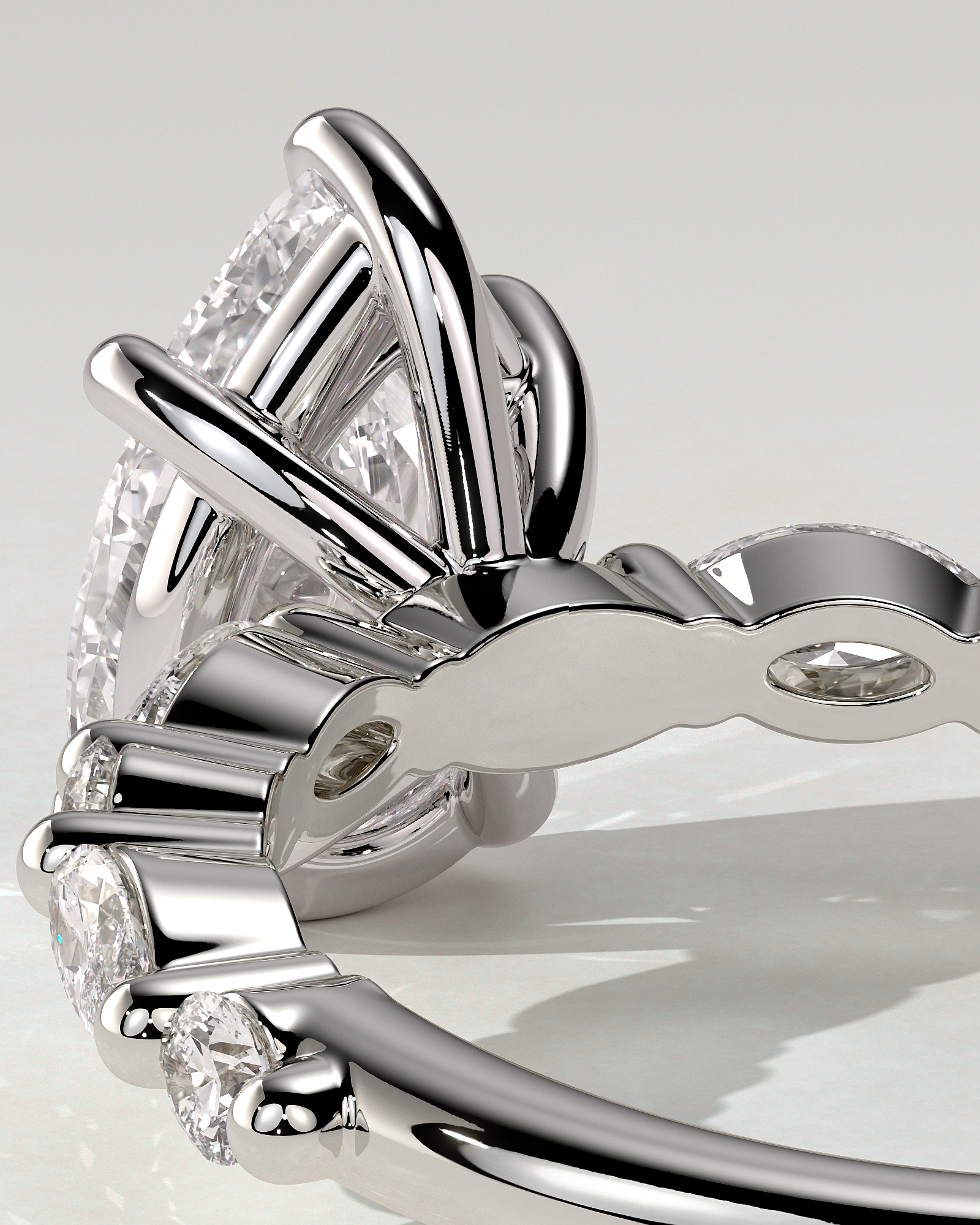 Jacinta Solitaire Pear Ring