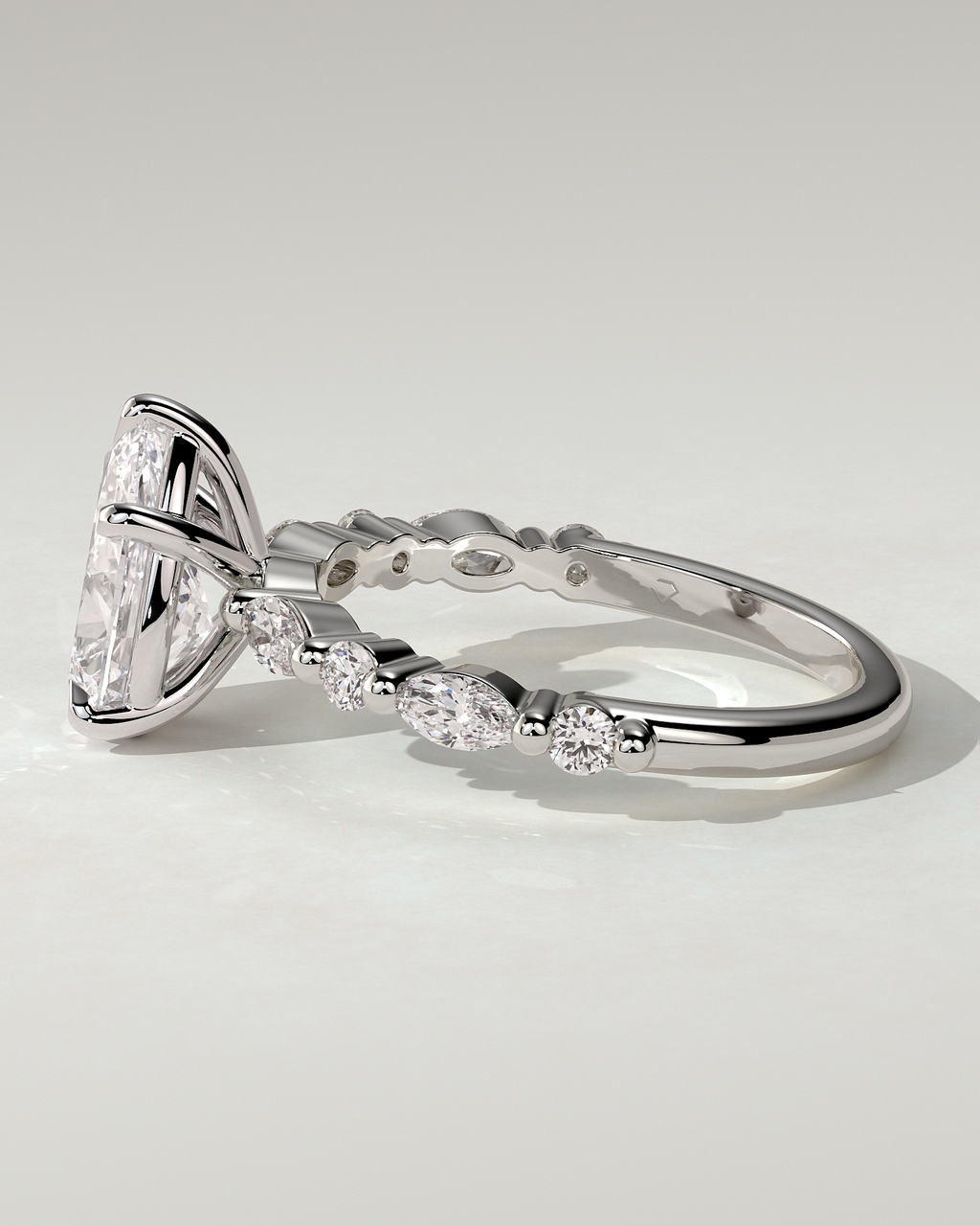 Jacinta Solitaire Pear Ring