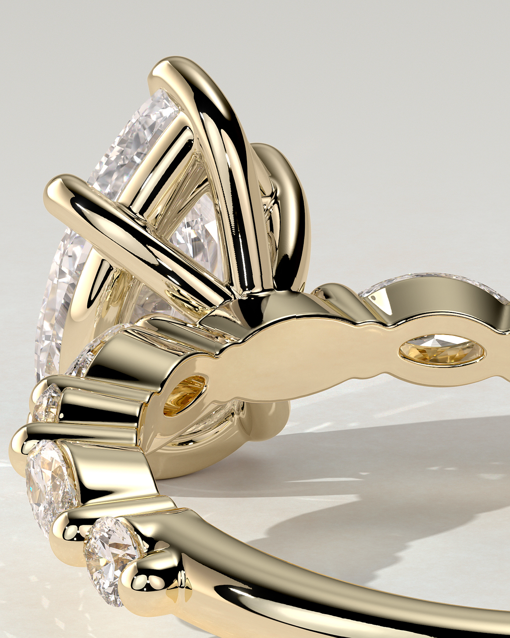 Jacinta Solitaire Pear Ring