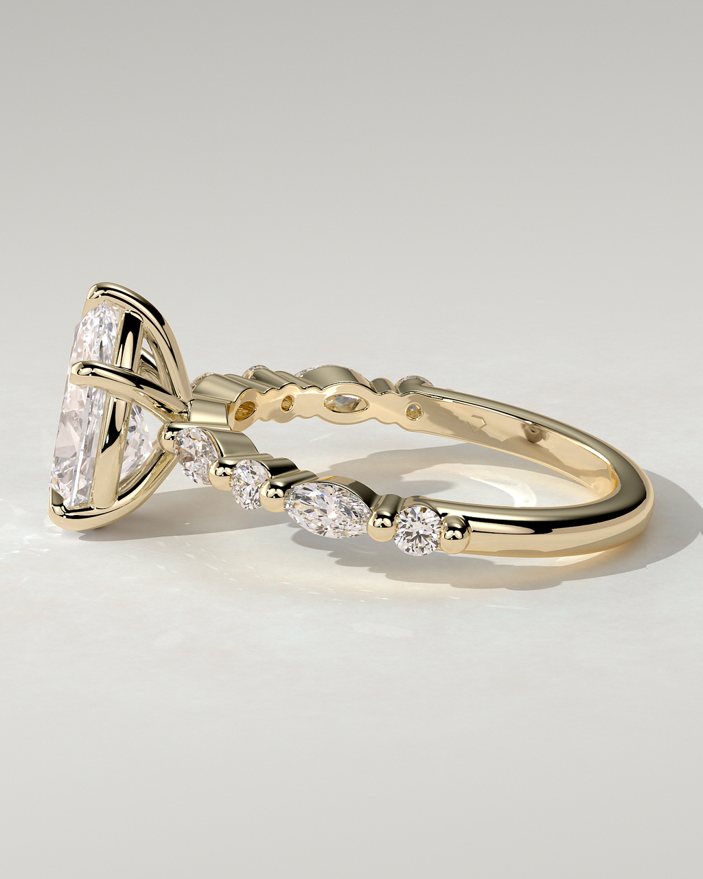 Jacinta Solitaire Pear Ring