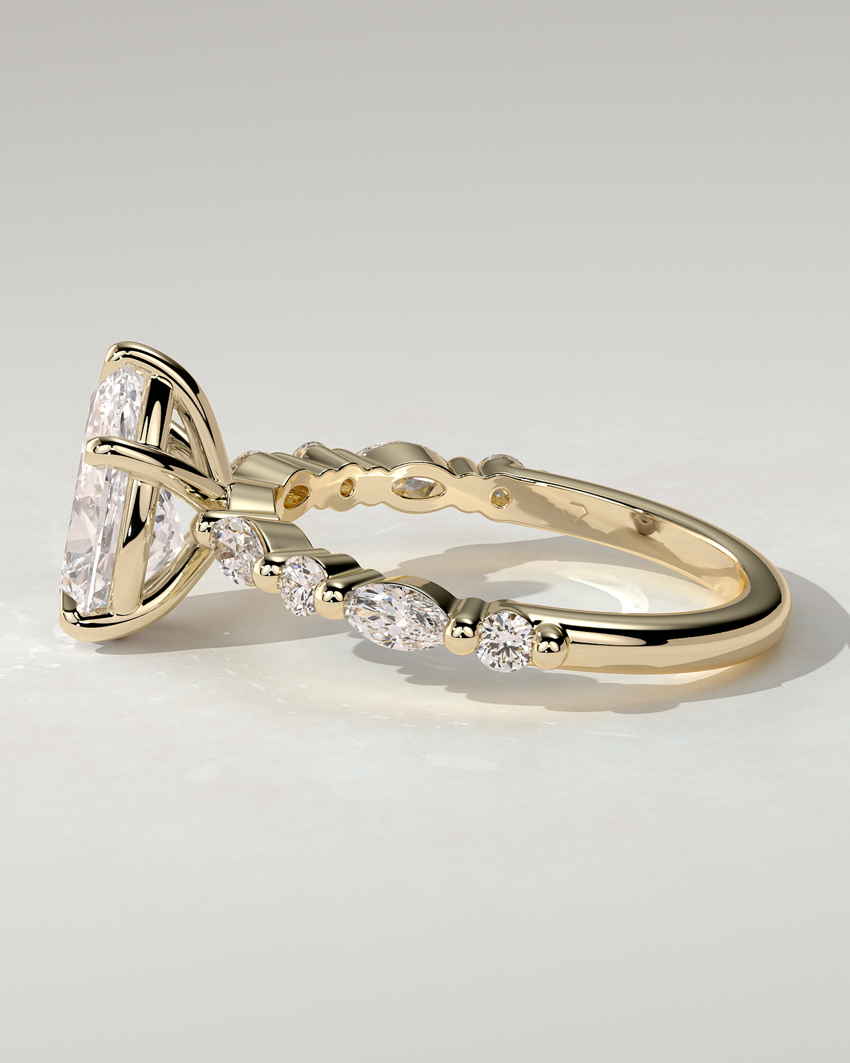 Jacinta Solitaire Pear Ring