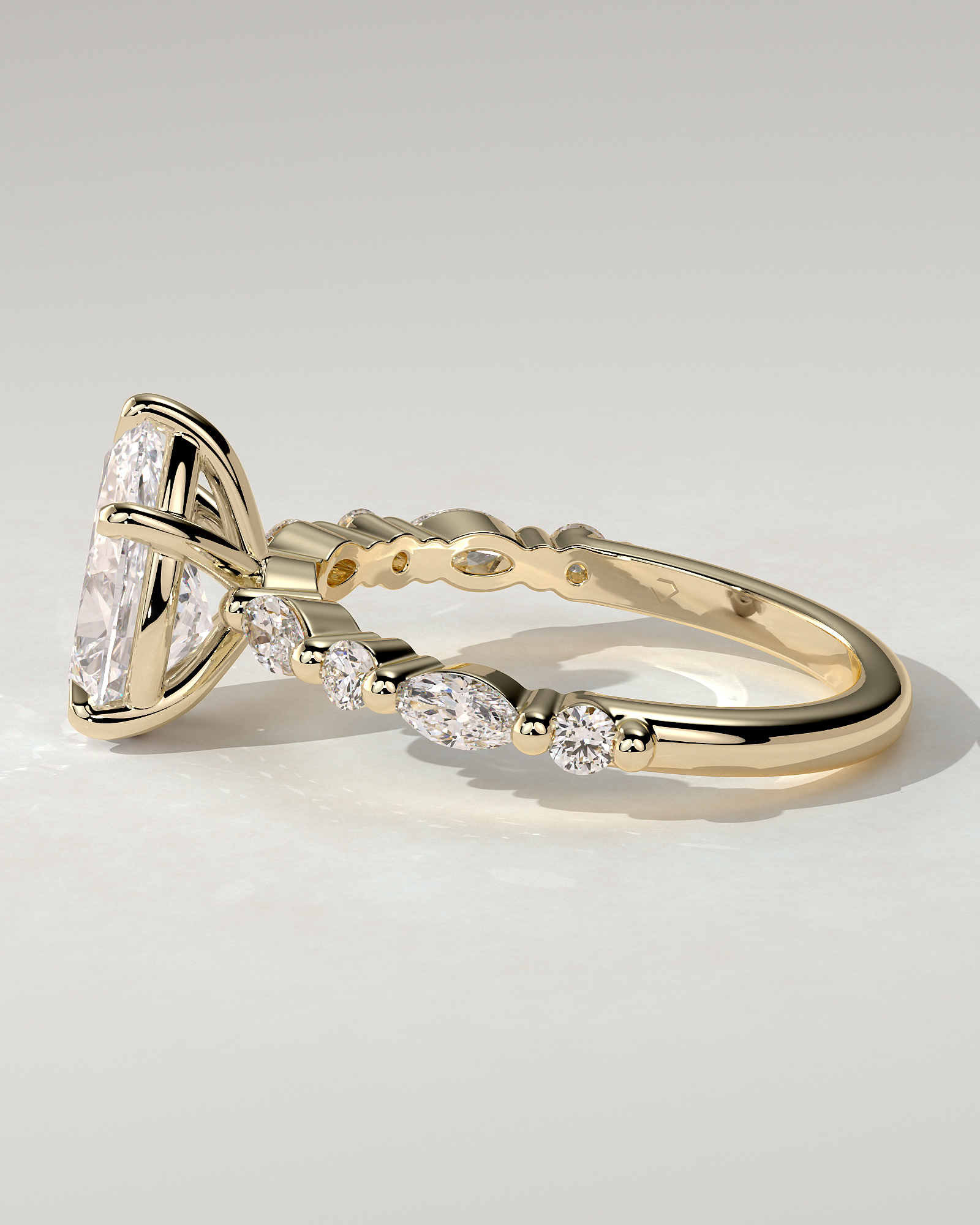 Jacinta Solitaire Pear Ring