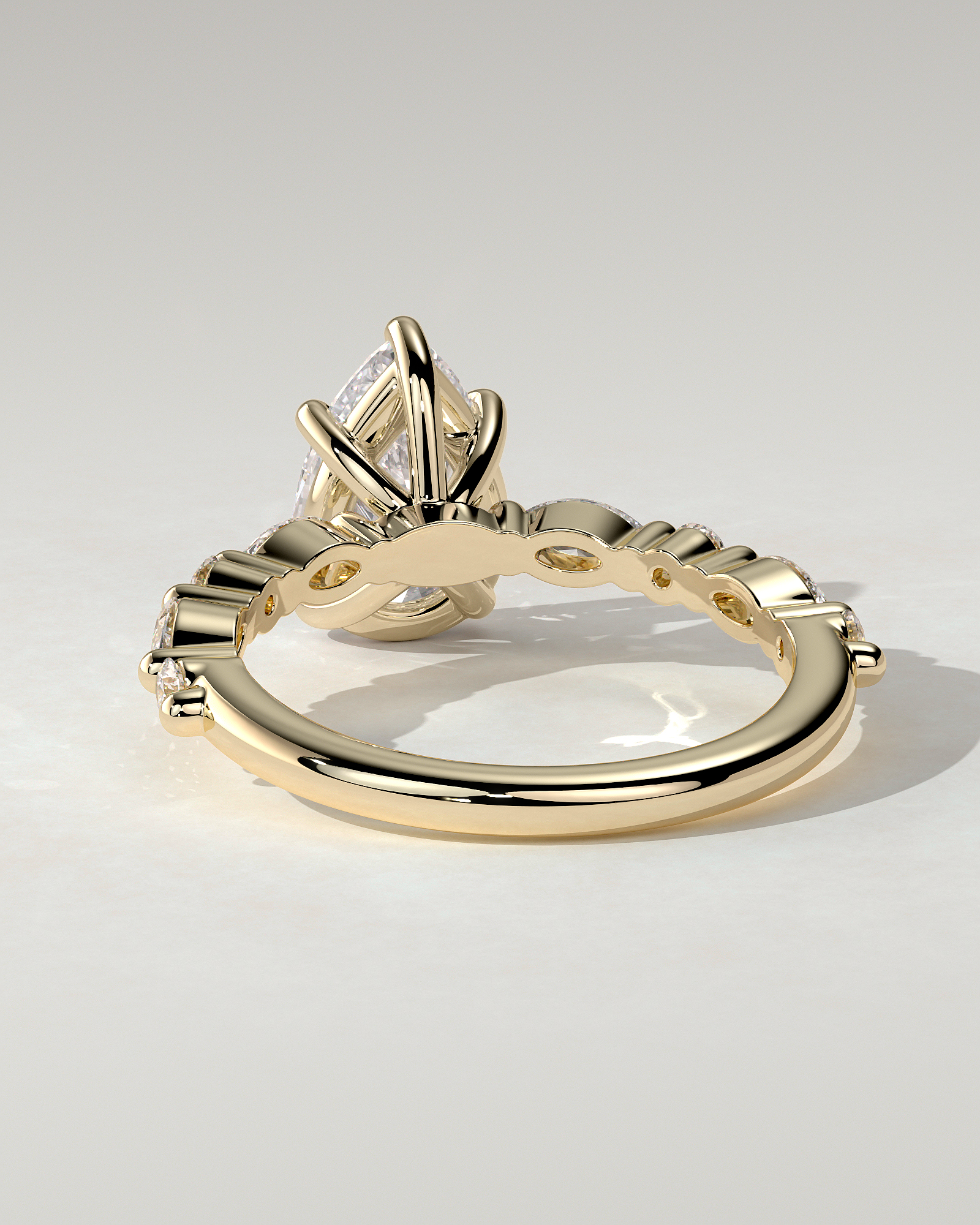 Jacinta Solitaire Pear Ring