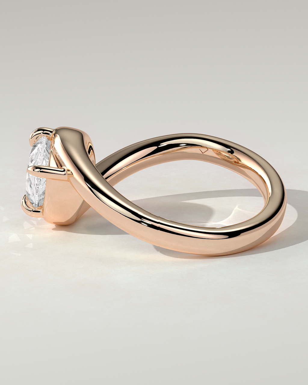 Jackie Solitaire Pear Ring