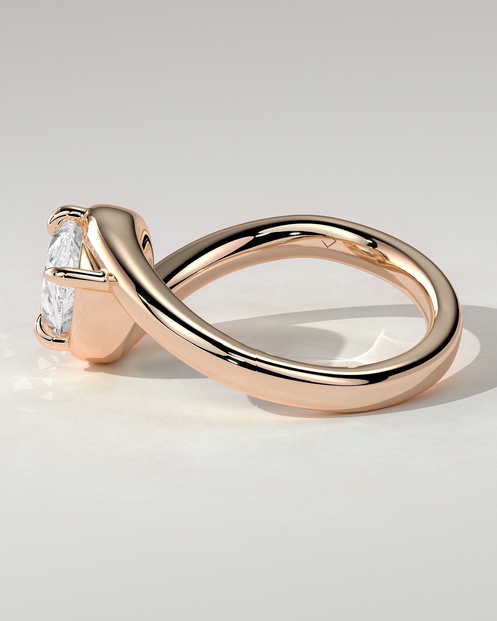 Jackie Solitaire Pear Ring
