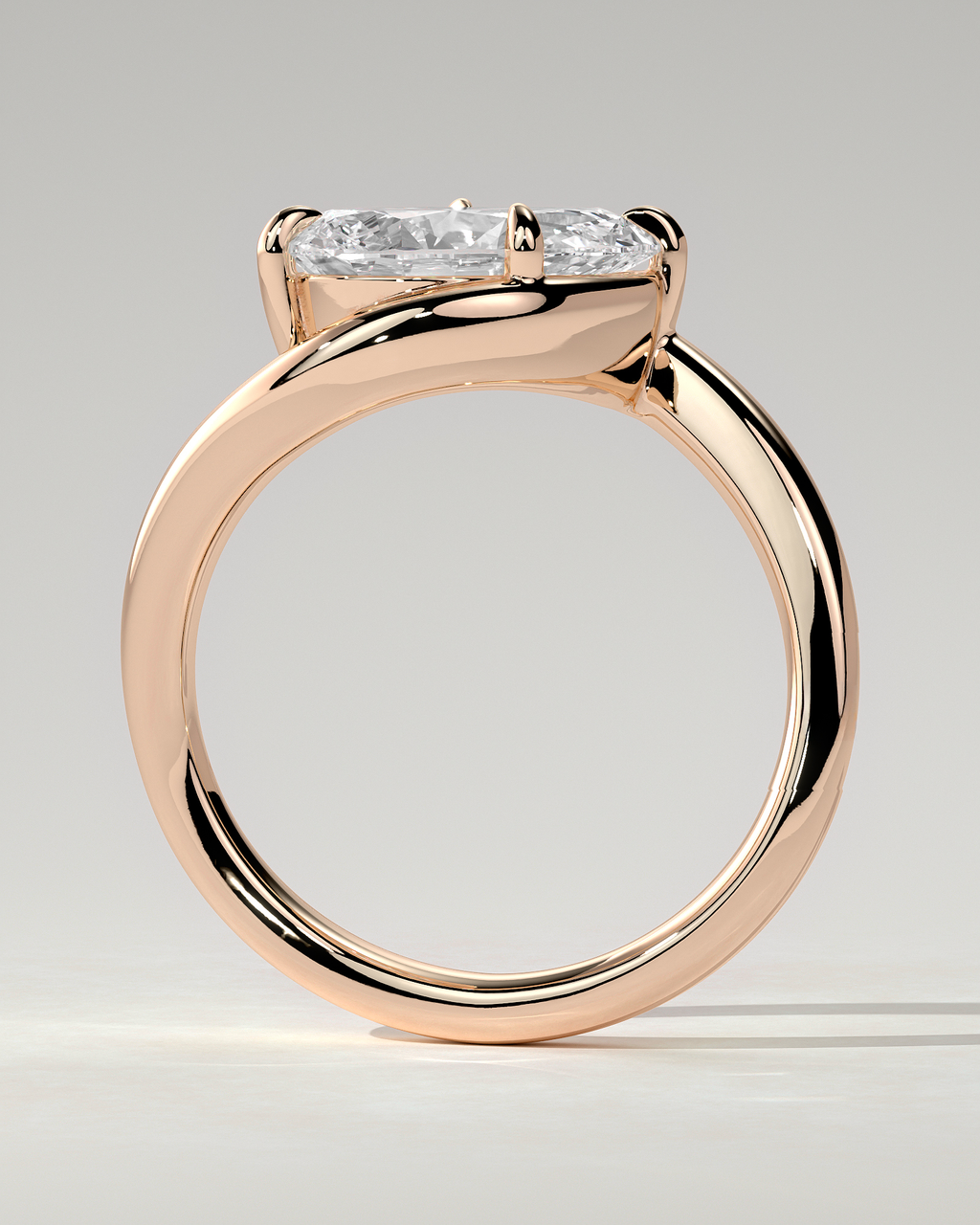 Jackie Solitaire Pear Ring