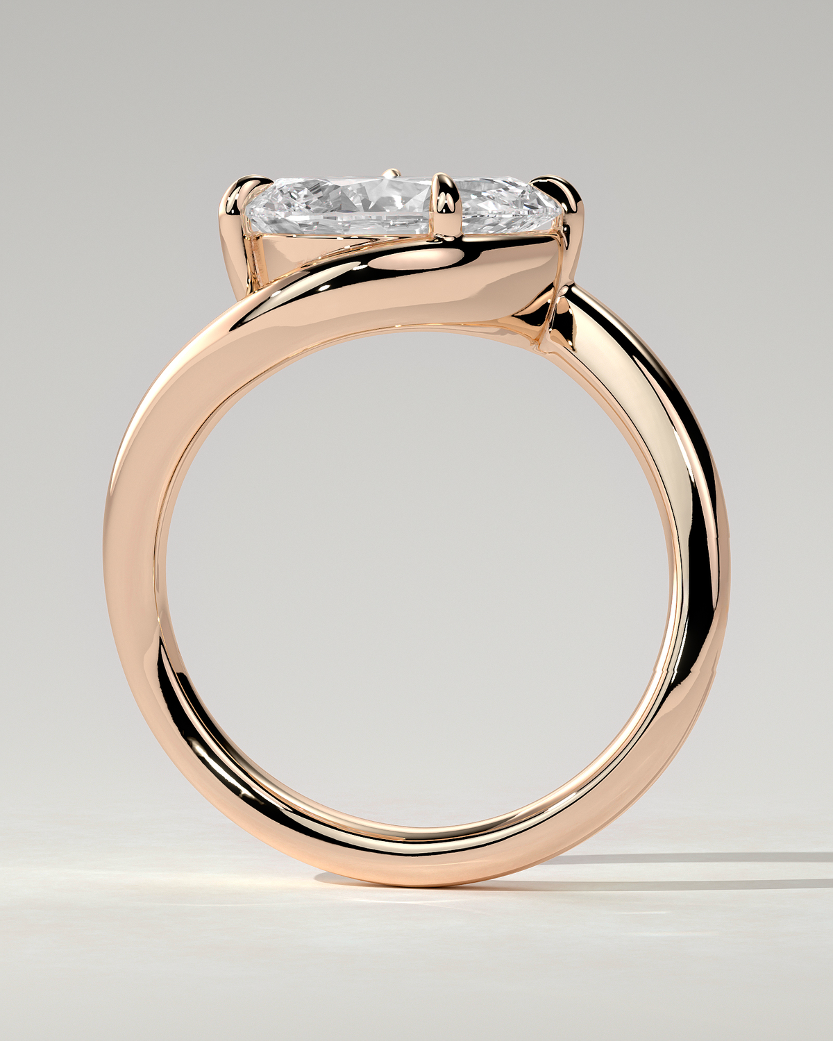 Jackie Solitaire Pear Ring