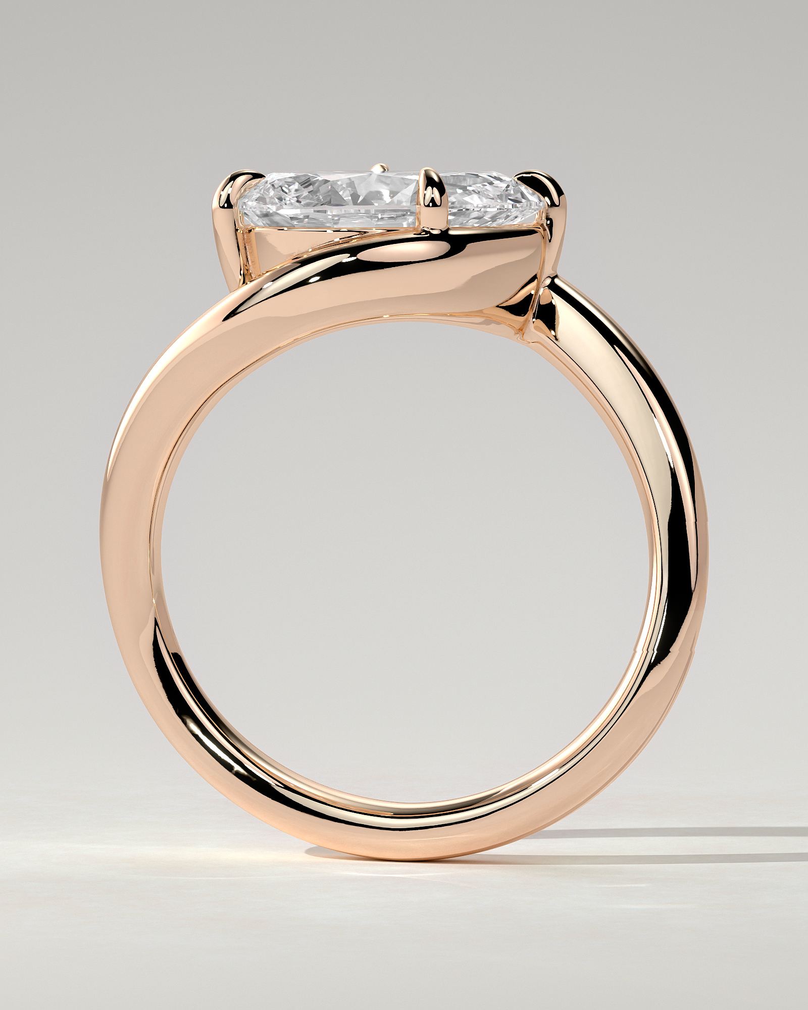 Jackie Solitaire Pear Ring