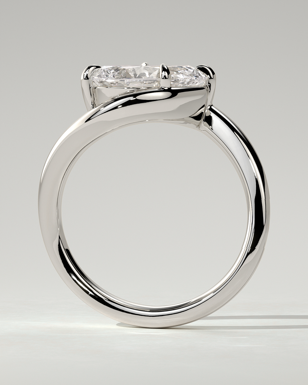 Jackie Solitaire Pear Ring