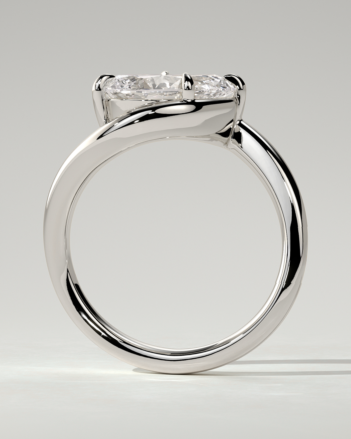 Jackie Solitaire Pear Ring