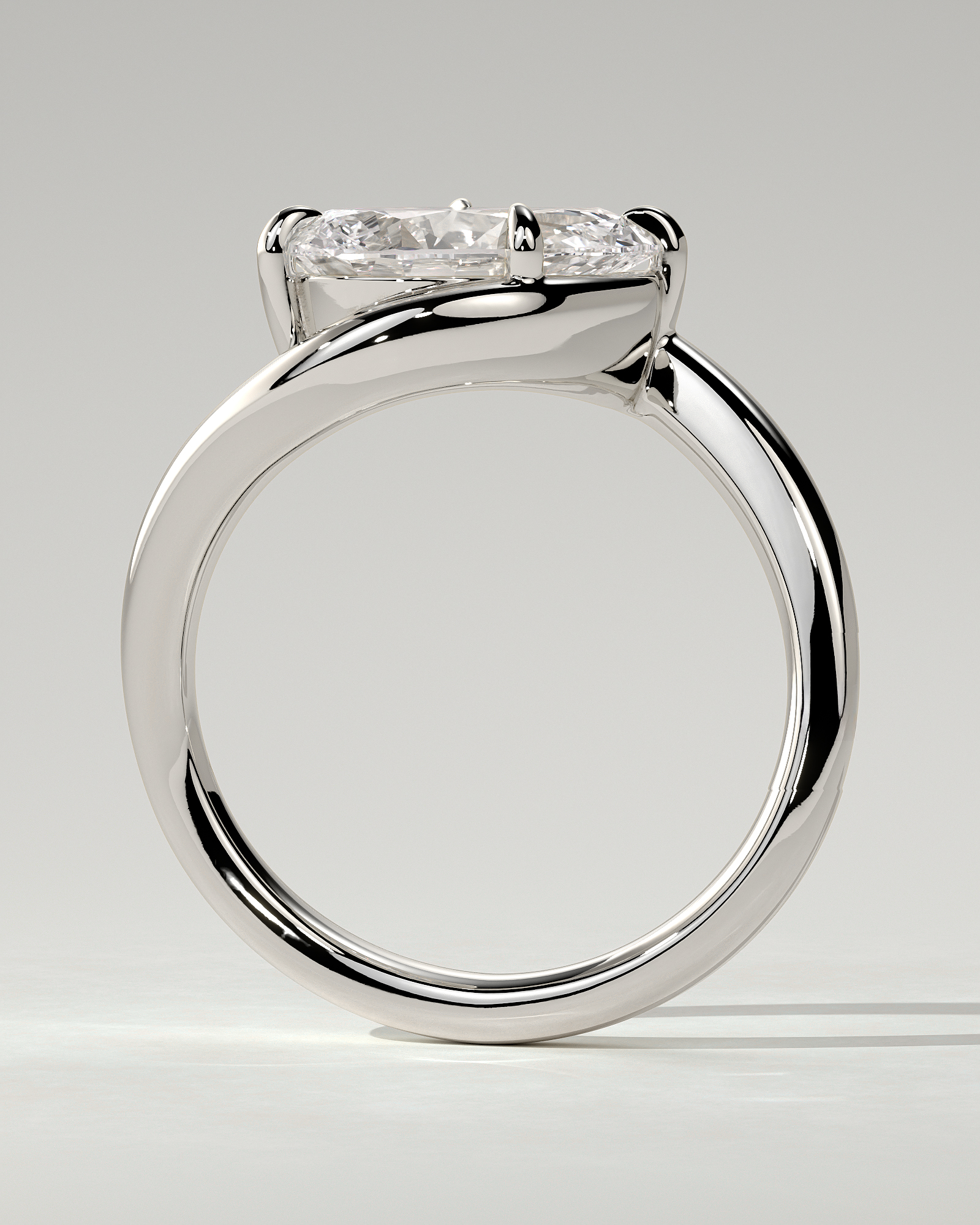 Jackie Solitaire Pear Ring