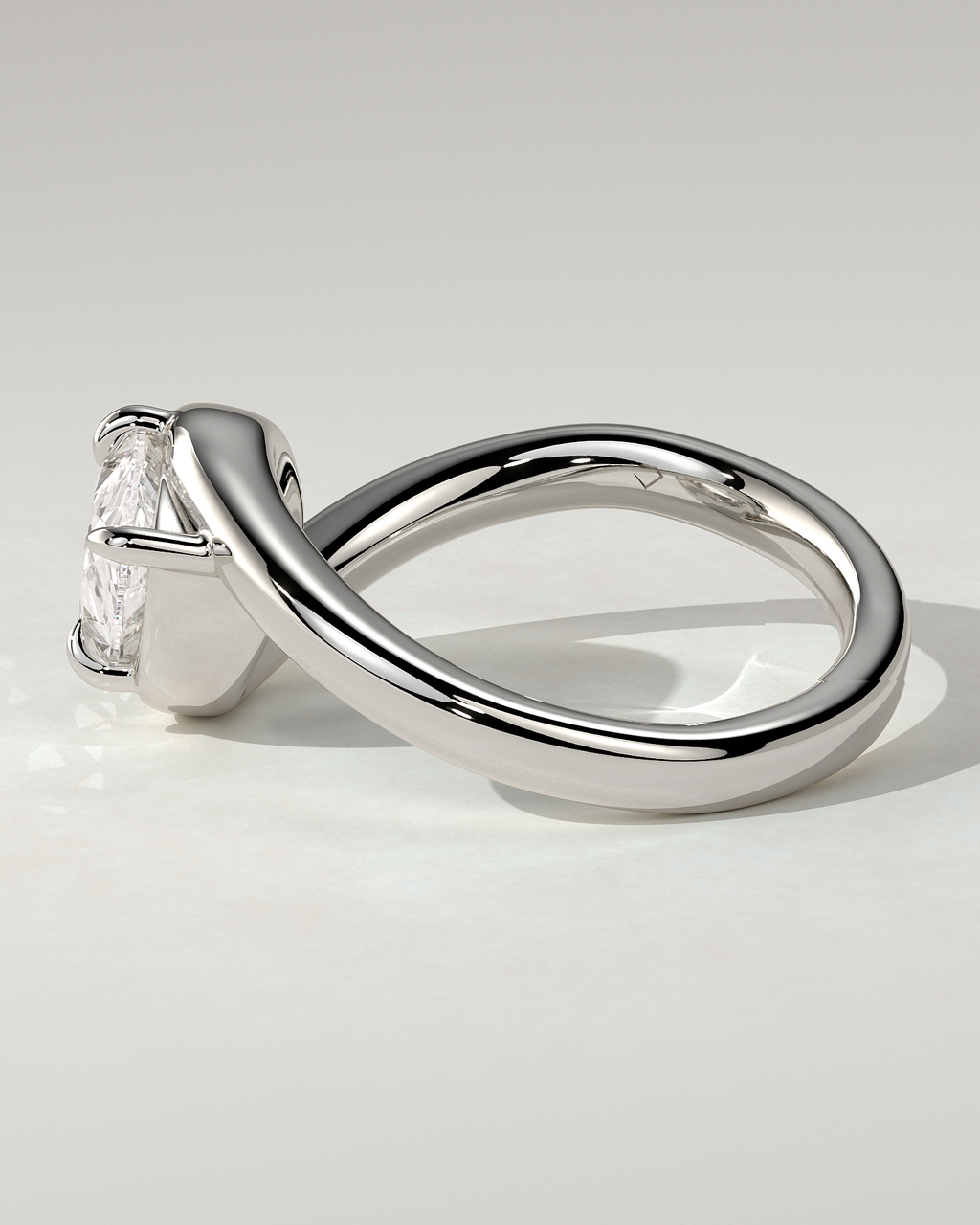 Jackie Solitaire Pear Ring