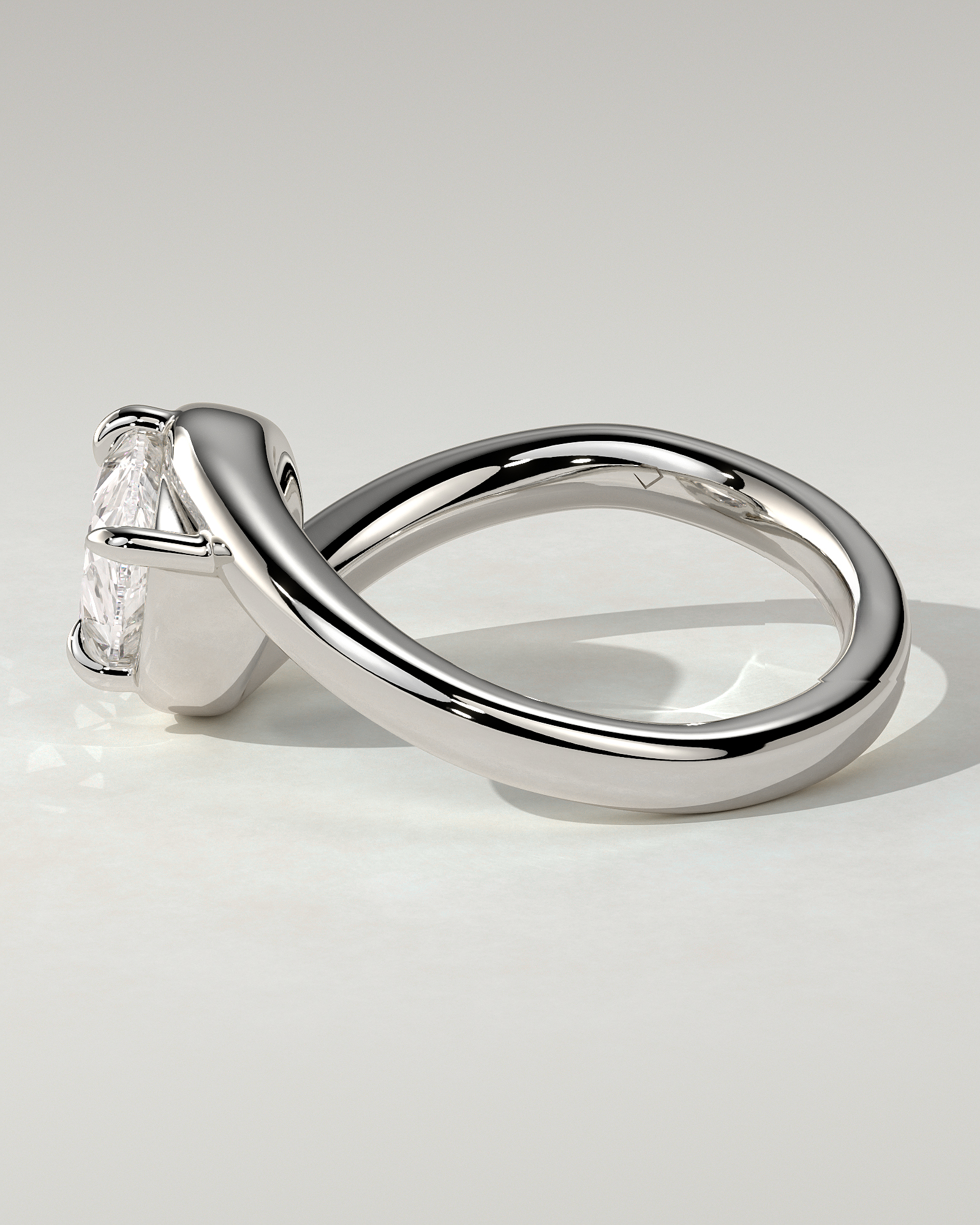 Jackie Solitaire Pear Ring