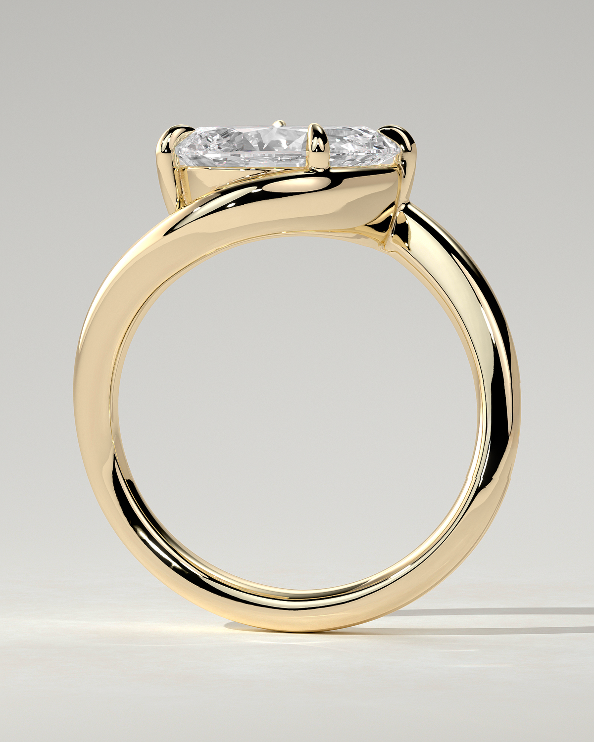 Jackie Solitaire Pear Ring