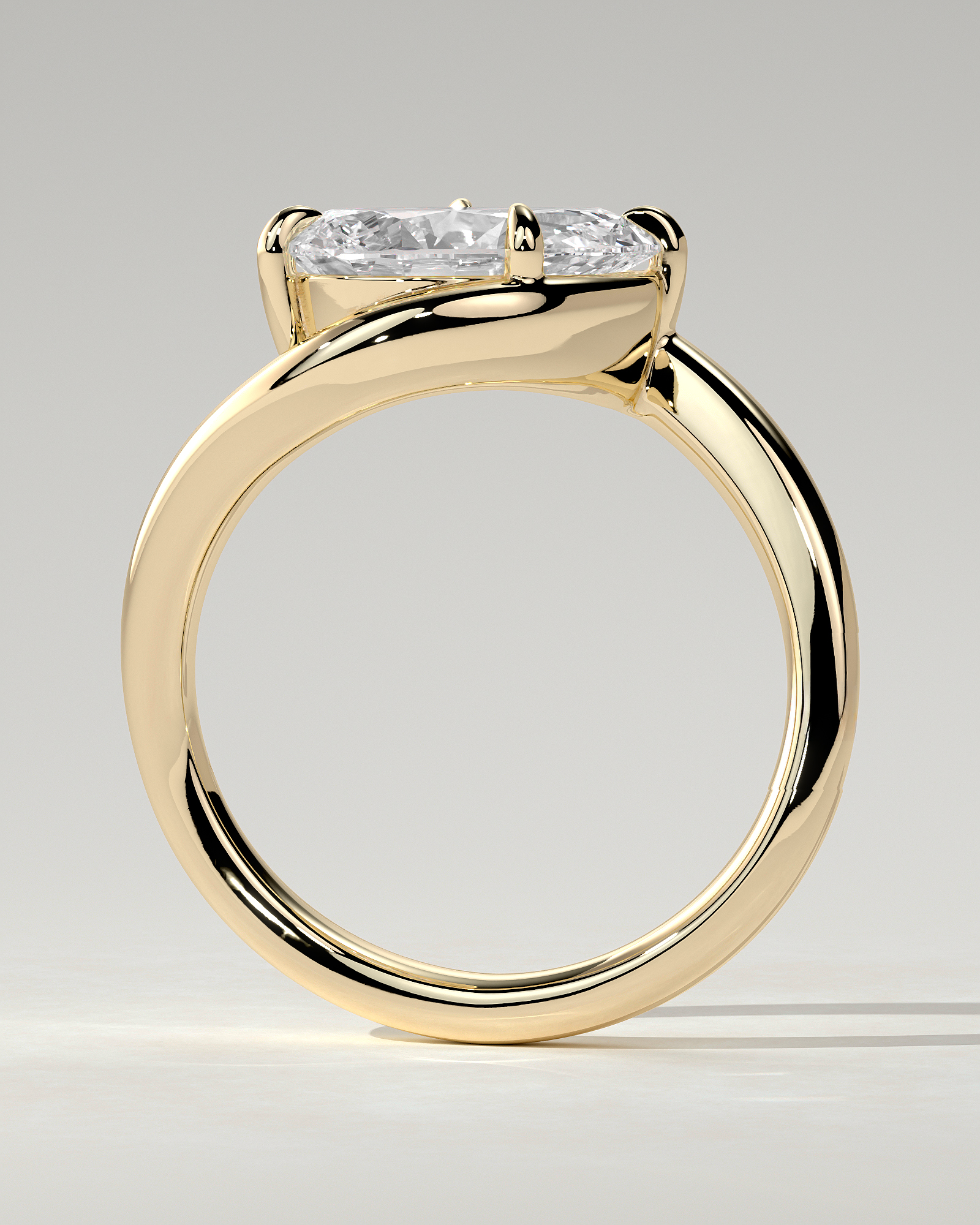 Jackie Solitaire Pear Ring