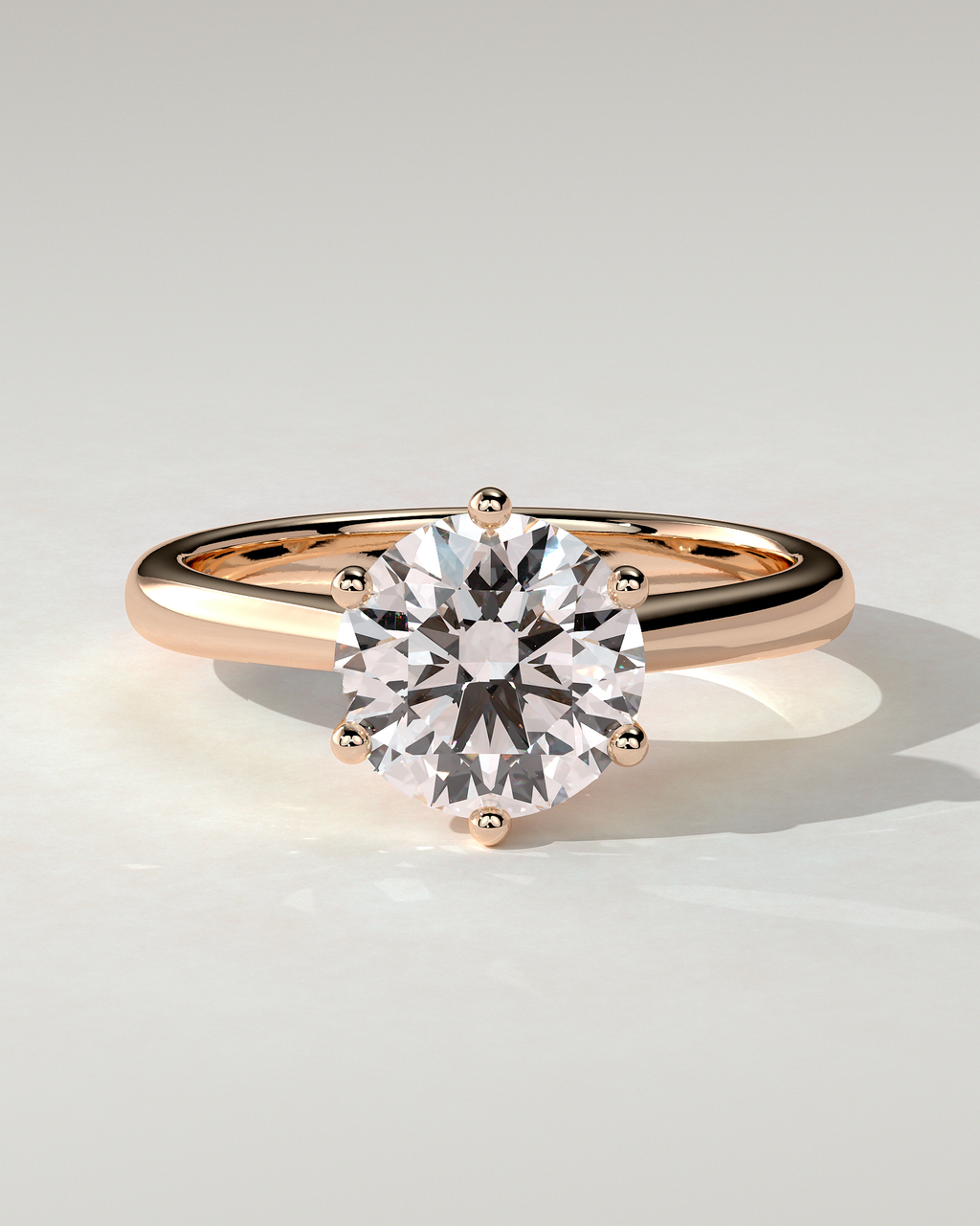 Jacqueline Solitaire Round Ring