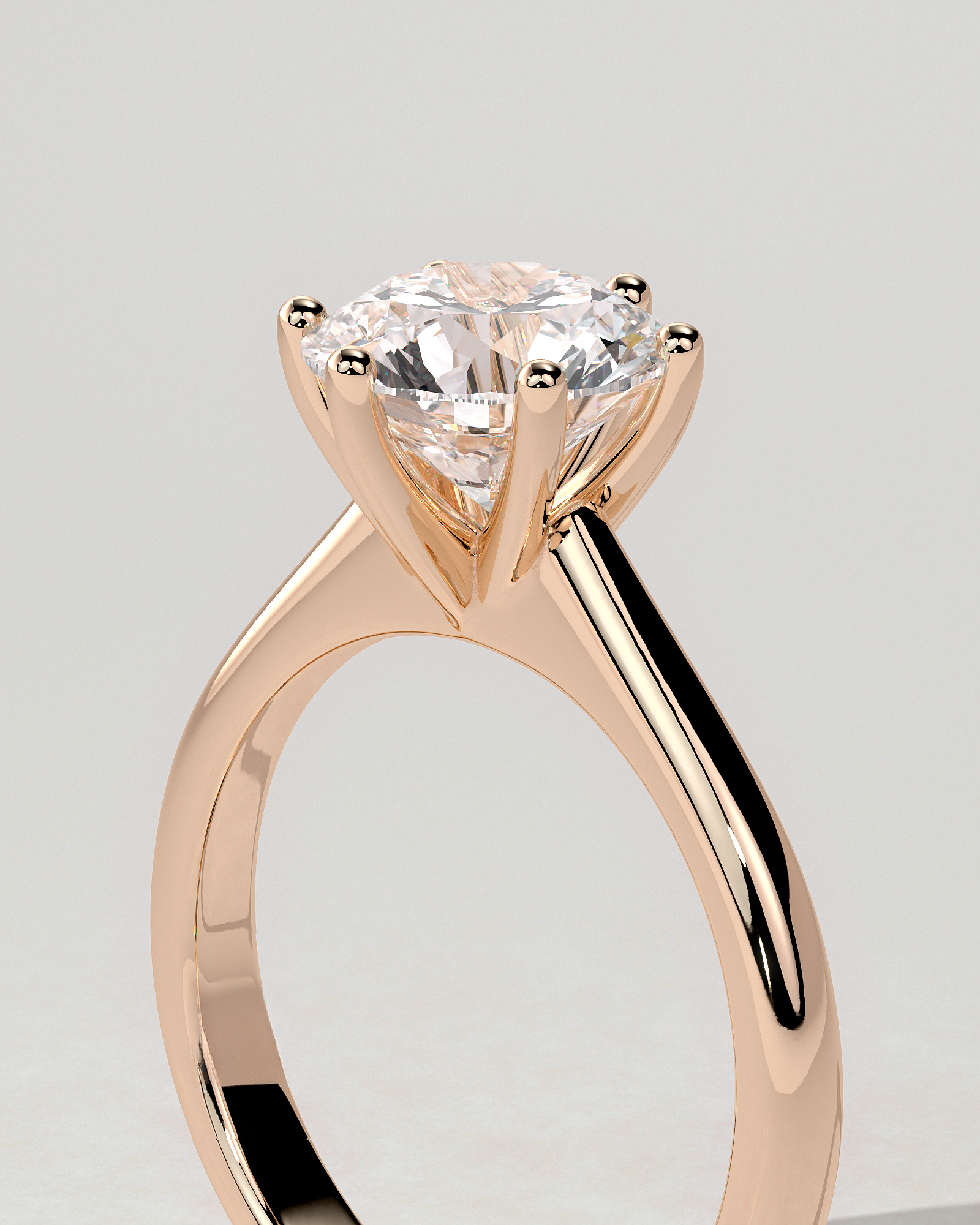 Jacqueline Solitaire Round Ring