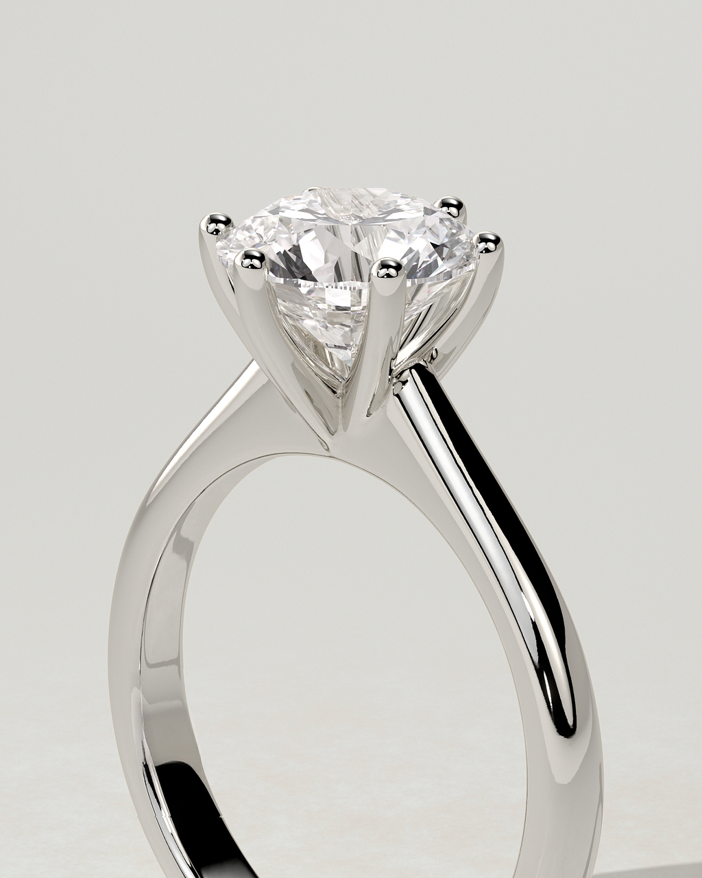 Jacqueline Solitaire Round Ring