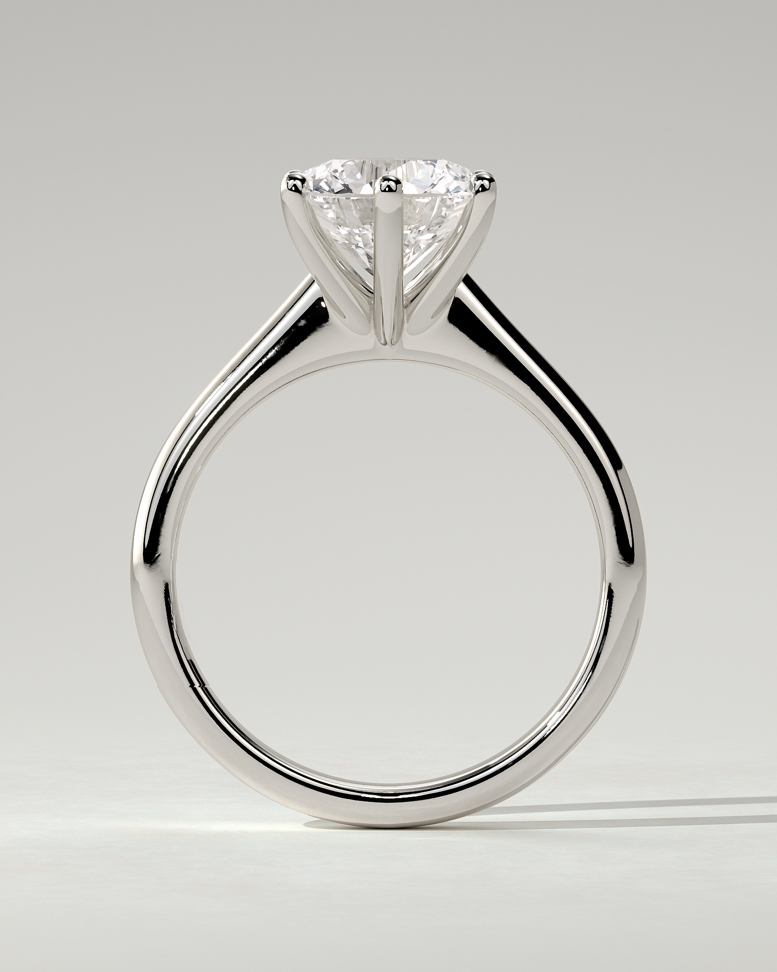 Jacqueline Solitaire Round Ring