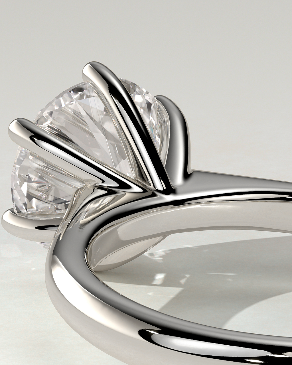 Jacqueline Solitaire Round Ring