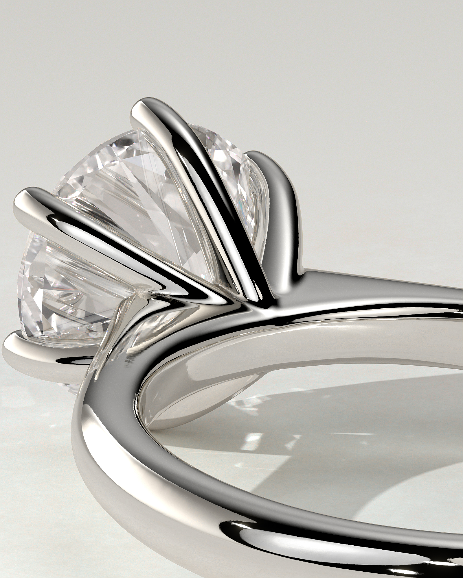 Jacqueline Solitaire Round Ring