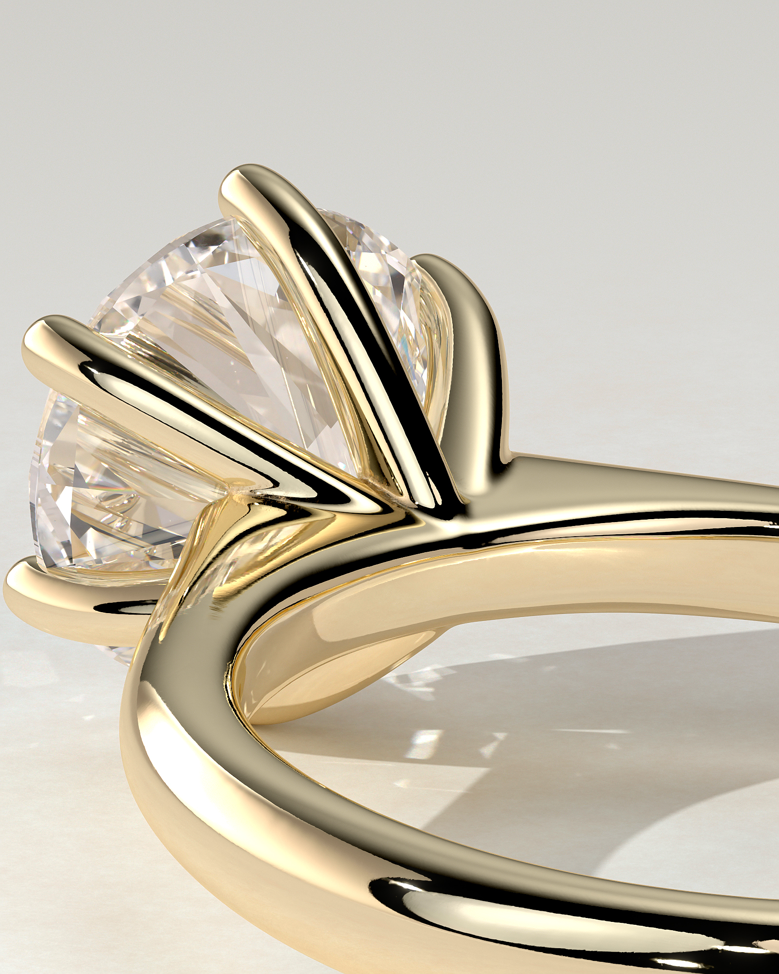 Jacqueline Solitaire Round Ring