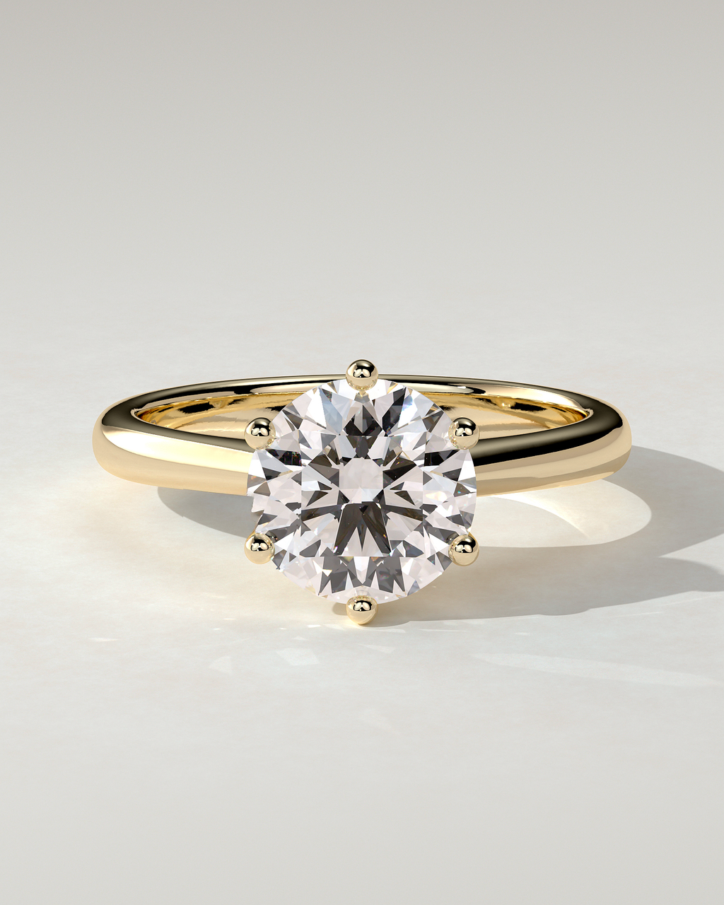 Jacqueline Solitaire Round Ring