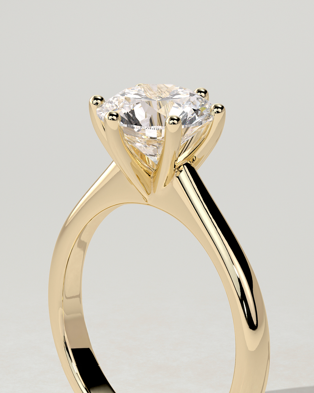 Jacqueline Solitaire Round Ring