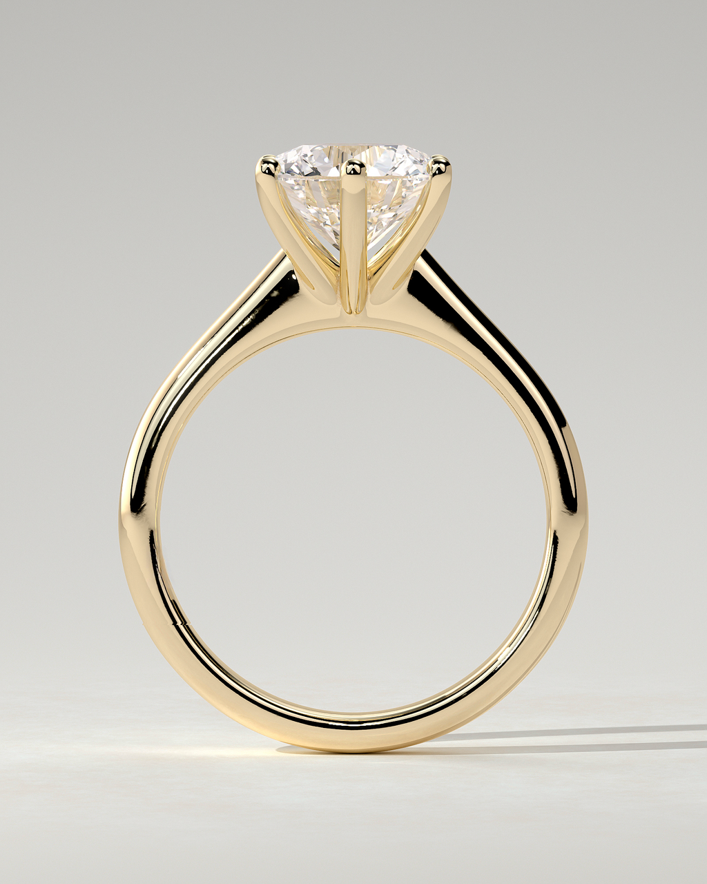 Jacqueline Solitaire Round Ring