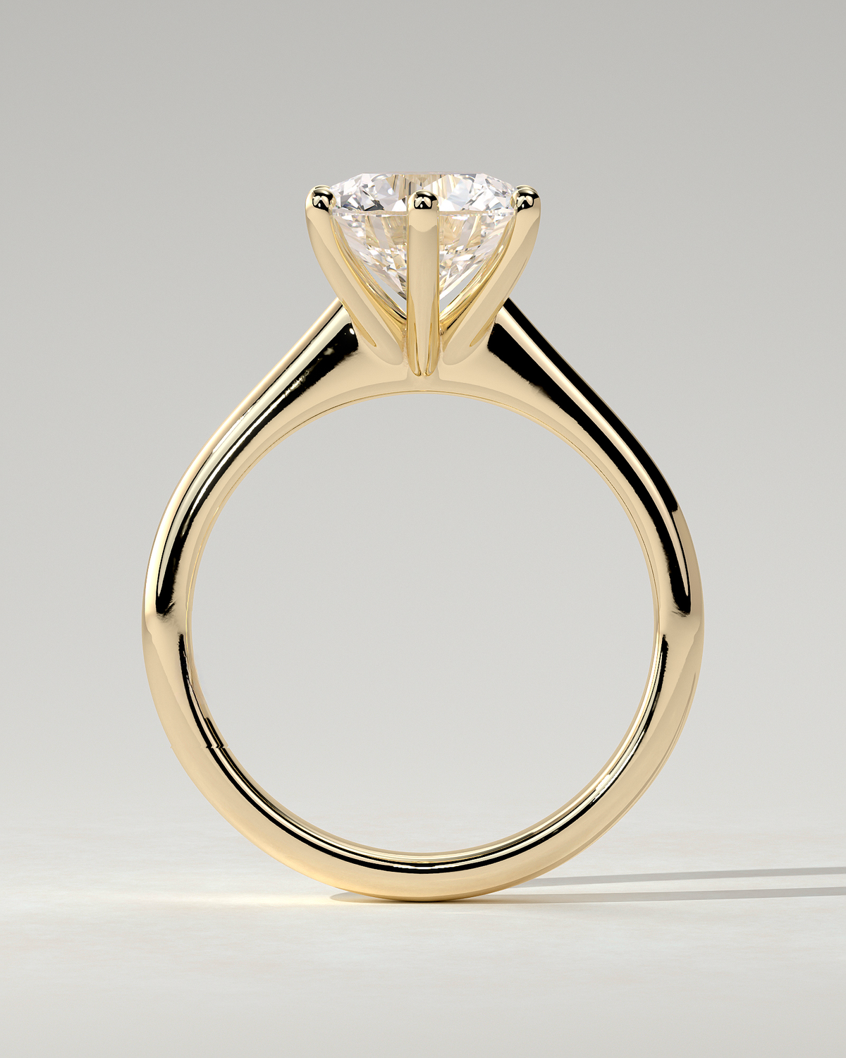 Jacqueline Solitaire Round Ring
