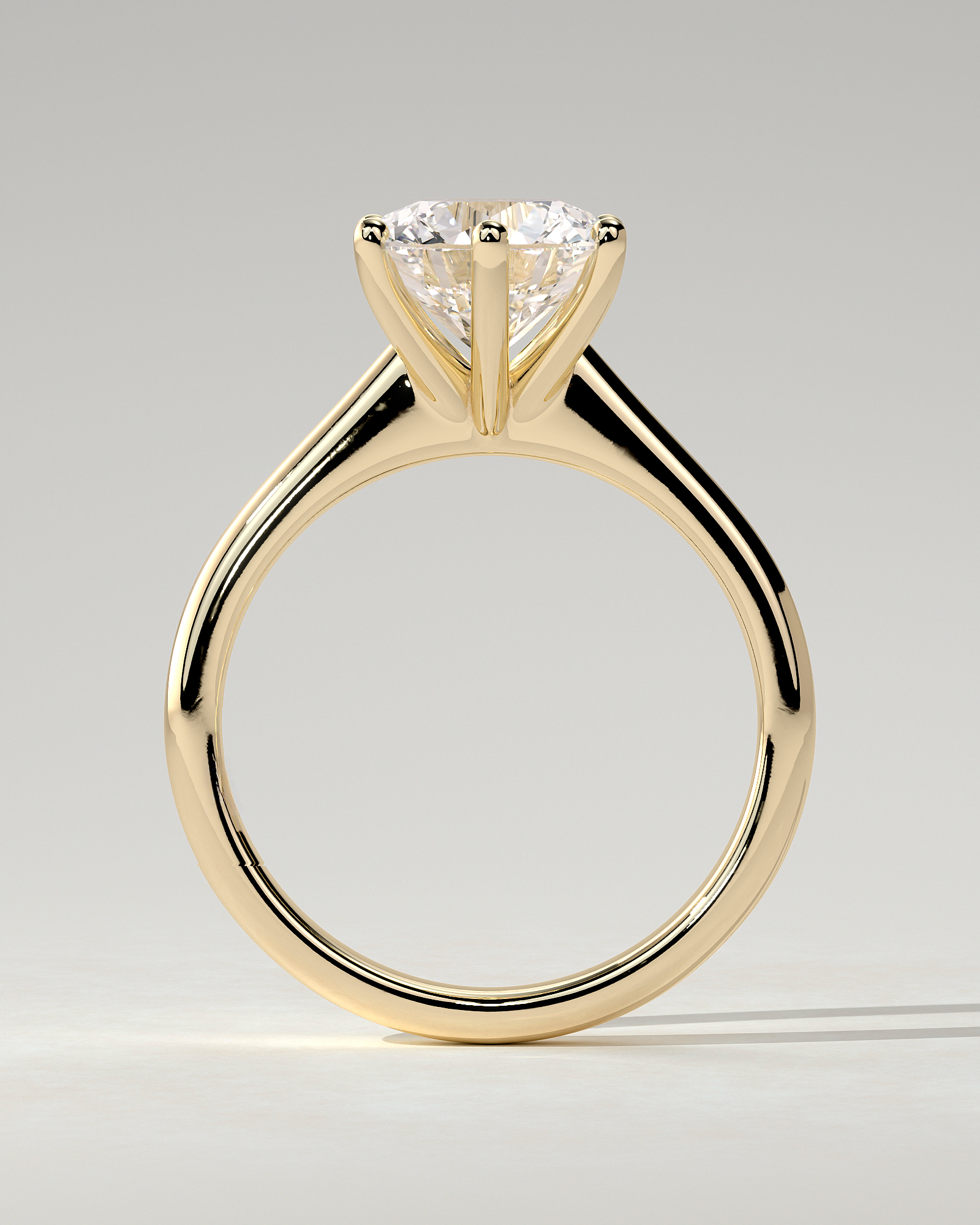 Jacqueline Solitaire Round Ring