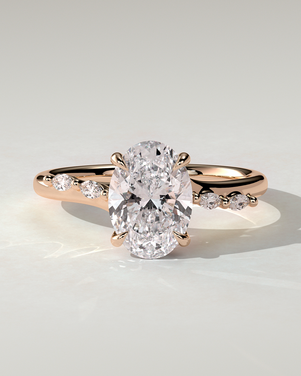 Jamie Solitaire Oval Ring