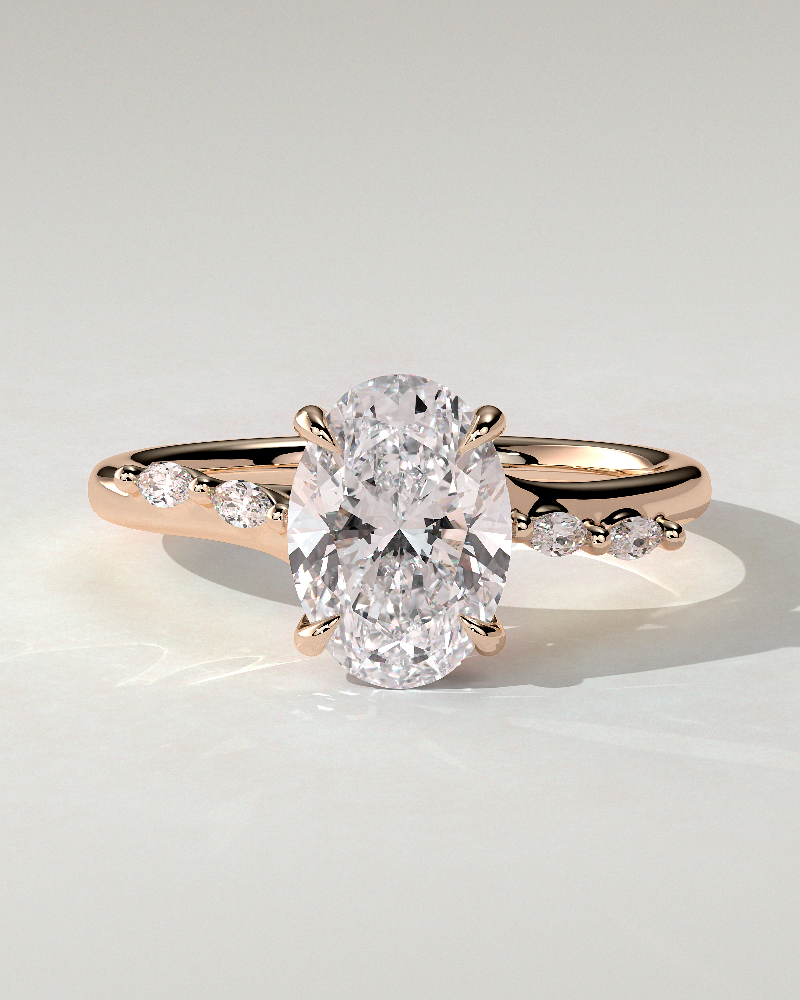 Jamie Solitaire Oval Ring