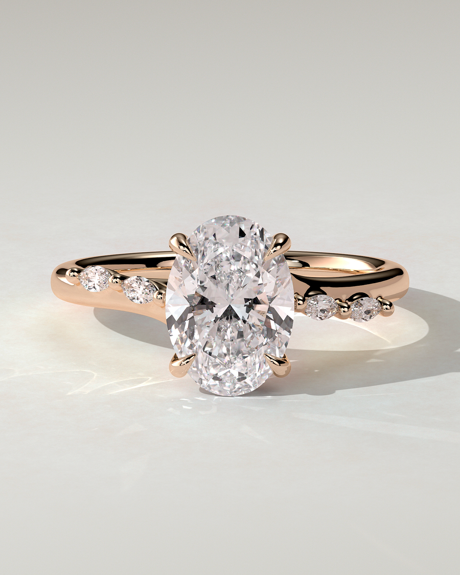 Jamie Solitaire Oval Ring