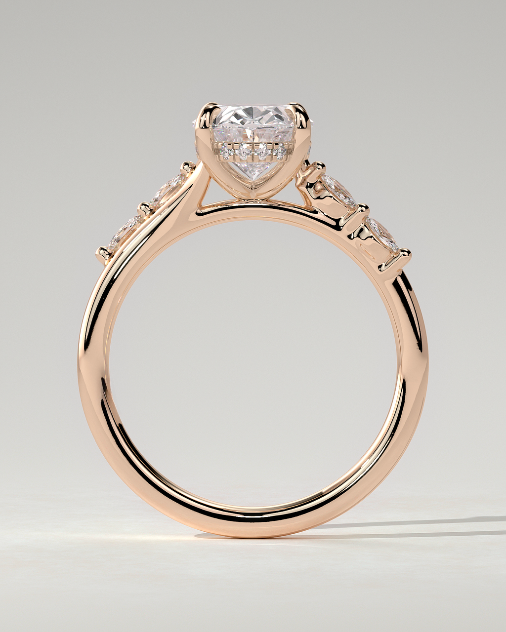 Jamie Solitaire Oval Ring