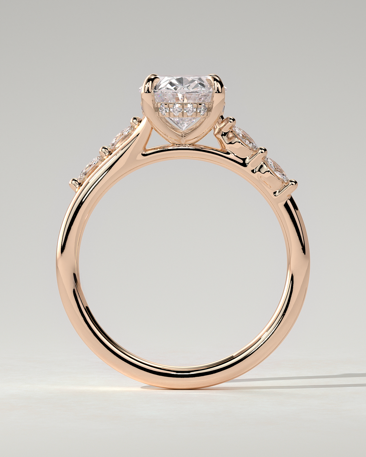 Jamie Solitaire Oval Ring