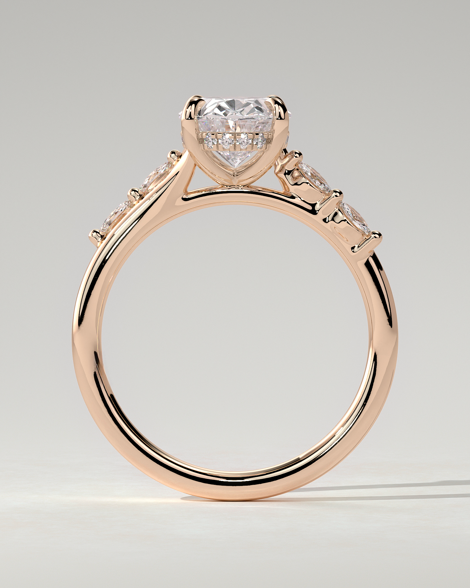 Jamie Solitaire Oval Ring