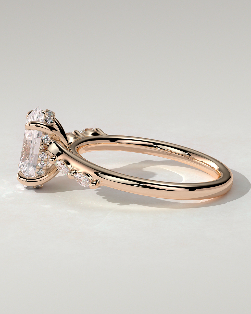 Jamie Solitaire Oval Ring